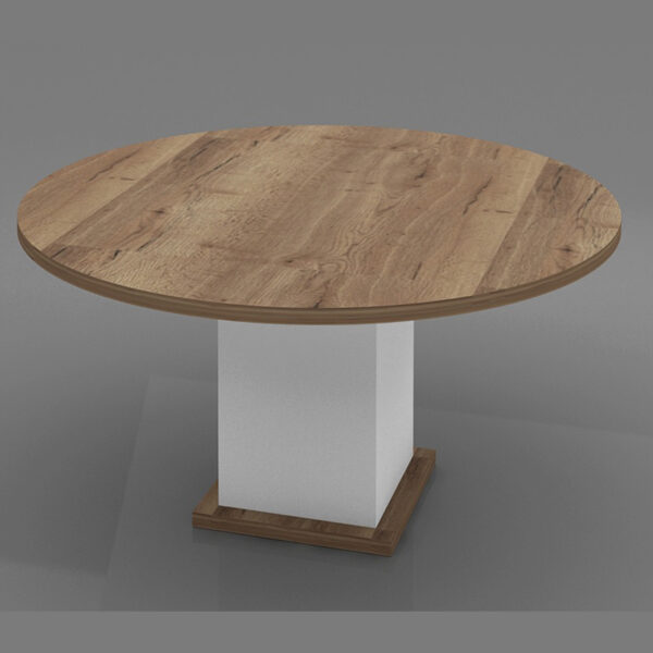 Oak Round Meeting Table,Custom Made Office Furniture Dubai, Office Furniture Manufacturer Dubai