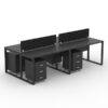 Smoke Workstation Table,Custom Made Office furniture UAE, Office Furniture Manufacturer UAE