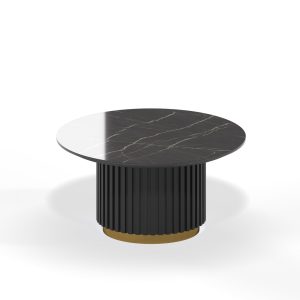 Gold-Round Meeting Table