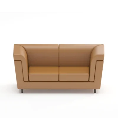 Tan Two Seater Sofa