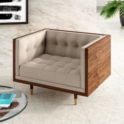 Wooden Single Seater Sofa