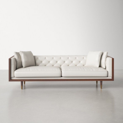 Wooden Three Seater Sofa