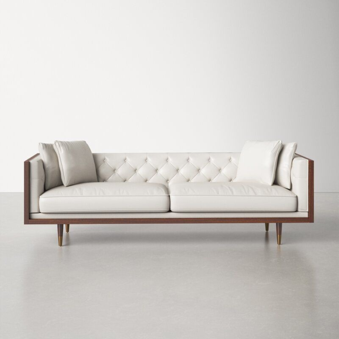 Wooden Three Seater Sofa