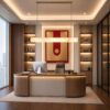 Silver Executive Desk